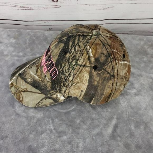 Bass Pro‎ Shops Pink Camouflage Hunting Fishing Outdoor Hat Cap Adjustable Used - Picture 3 of 8